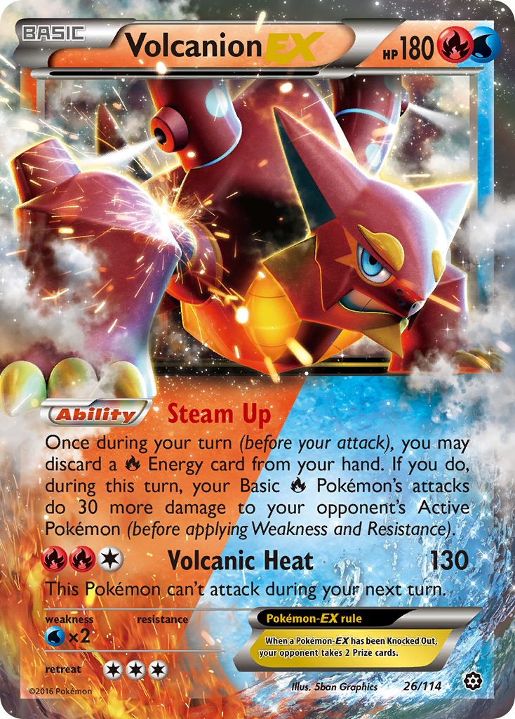 Volcanion EX (26/114) [XY: Steam Siege] | All Aboard Games