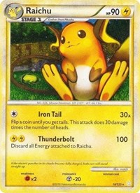 Raichu (10/123) (Cracked Ice Holo) [HeartGold & SoulSilver: Base Set] | All Aboard Games