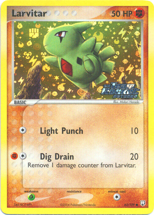 Larvitar (63/109) (Stamped) [EX: Team Rocket Returns] | All Aboard Games