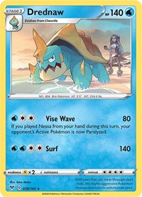 Drednaw (039/185) (Cracked Ice Holo) (Theme Deck Exclusive) [Sword & Shield: Vivid Voltage] | All Aboard Games