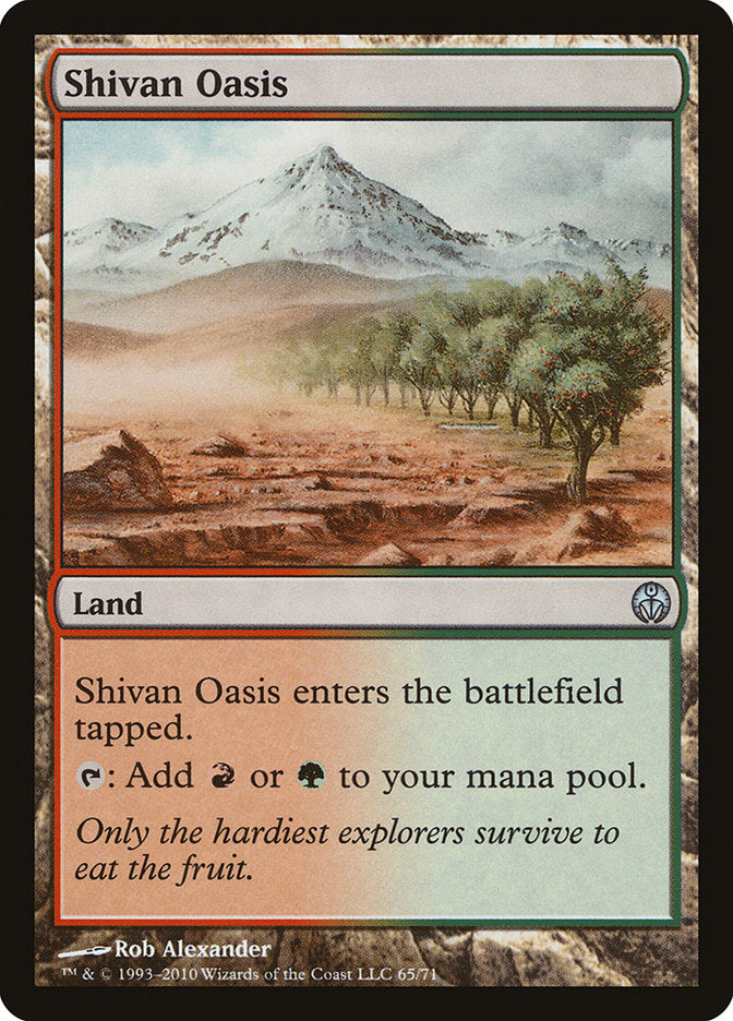 Shivan Oasis [Duel Decks: Phyrexia vs. the Coalition] | All Aboard Games