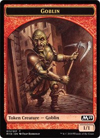 Goblin // Thopter Double-sided Token (Game Night) [Core Set 2019 Tokens] | All Aboard Games