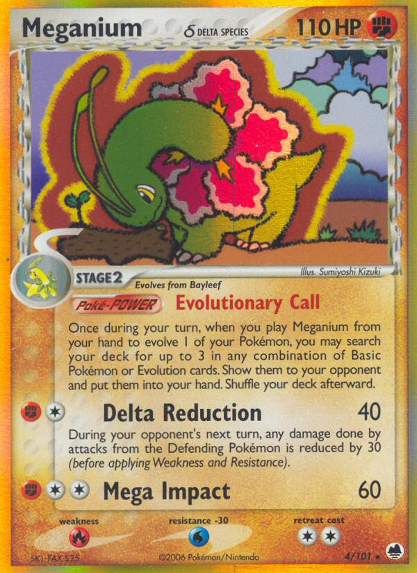 Meganium (4/101) (Delta Species) [EX: Dragon Frontiers] | All Aboard Games