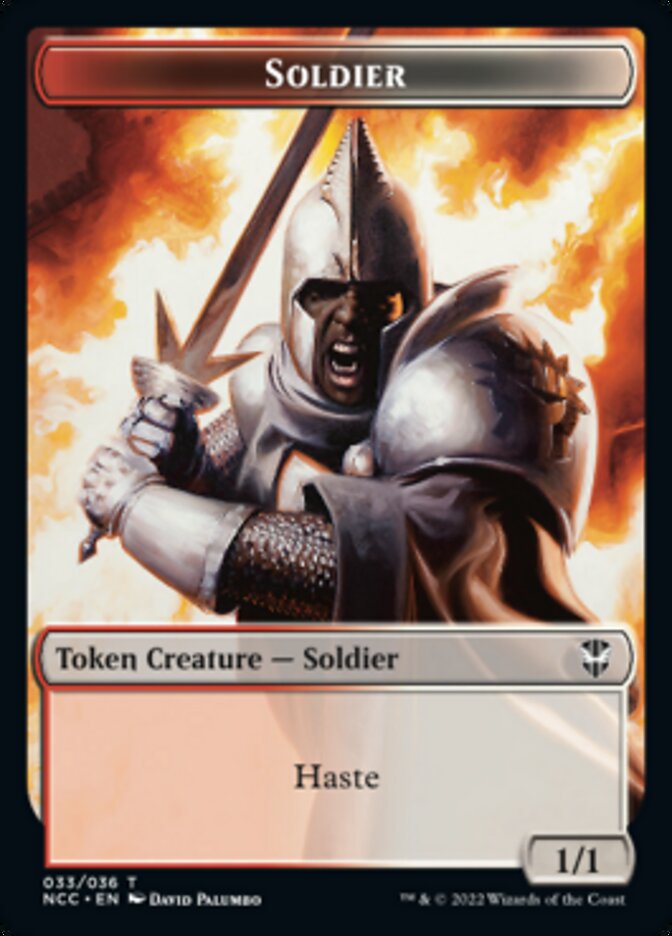 Soldier (33) // Devil Double-sided Token [Streets of New Capenna Commander Tokens] | All Aboard Games