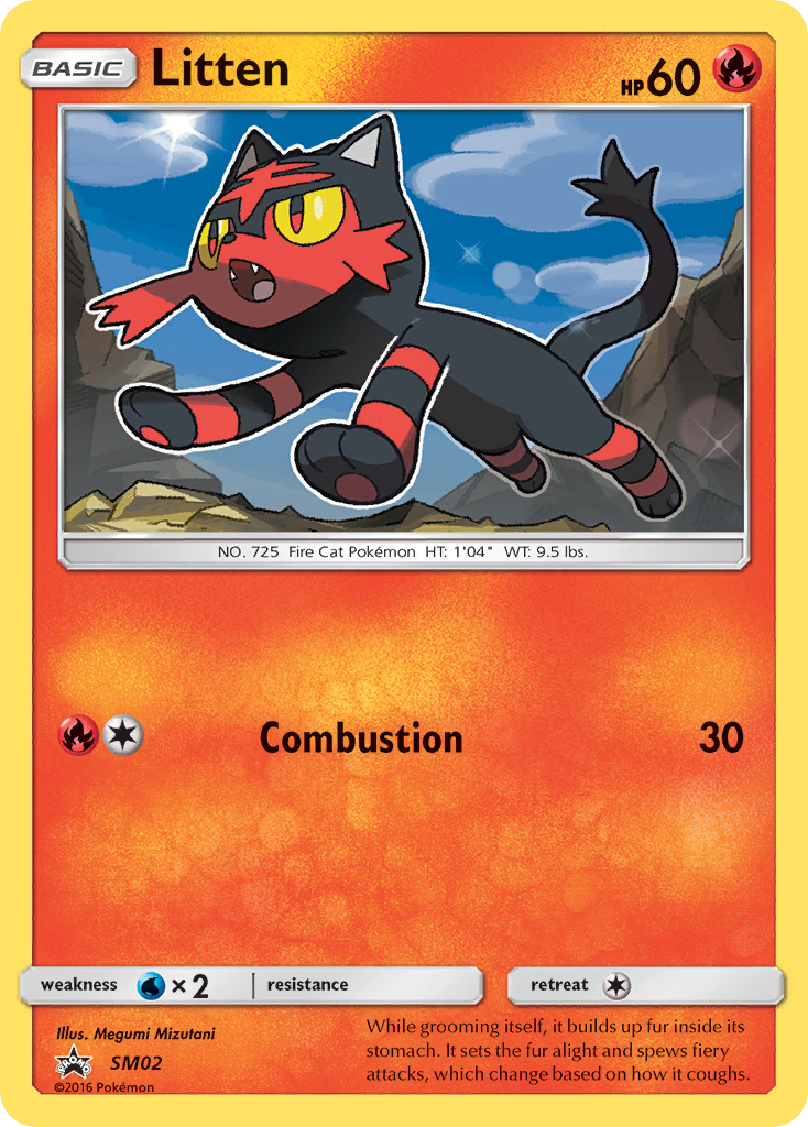 Litten (SM02) [Sun & Moon: Black Star Promos] | All Aboard Games