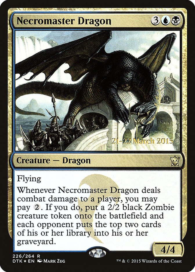 Necromaster Dragon  [Dragons of Tarkir Prerelease Promos] | All Aboard Games