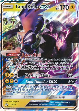 Tapu Koko GX (SM50) (Jumbo Card) [Sun & Moon: Black Star Promos] | All Aboard Games