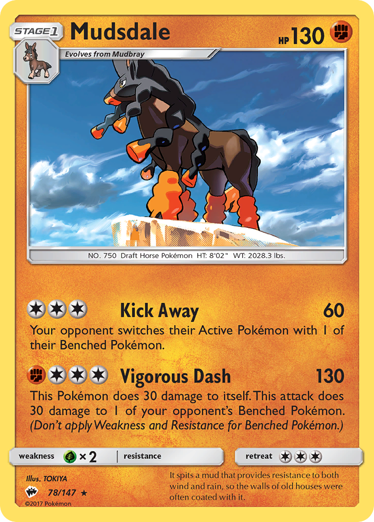 Mudsdale (78/147) [Sun & Moon: Burning Shadows] | All Aboard Games