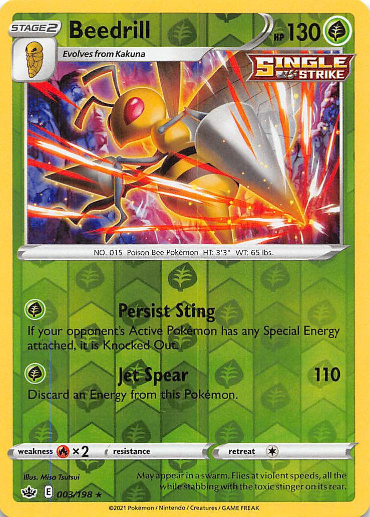 Beedrill (003/198) [Sword & Shield: Chilling Reign] | All Aboard Games