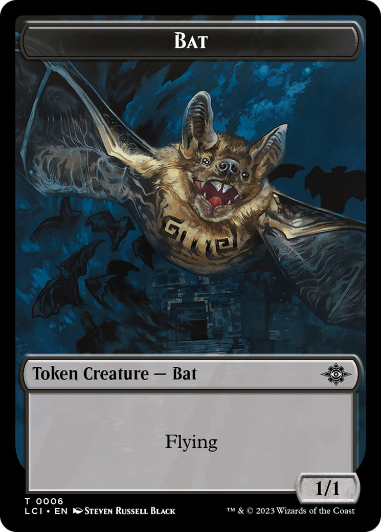 Bat // Vampire (0004) Double-Sided Token [The Lost Caverns of Ixalan Commander Tokens] | All Aboard Games