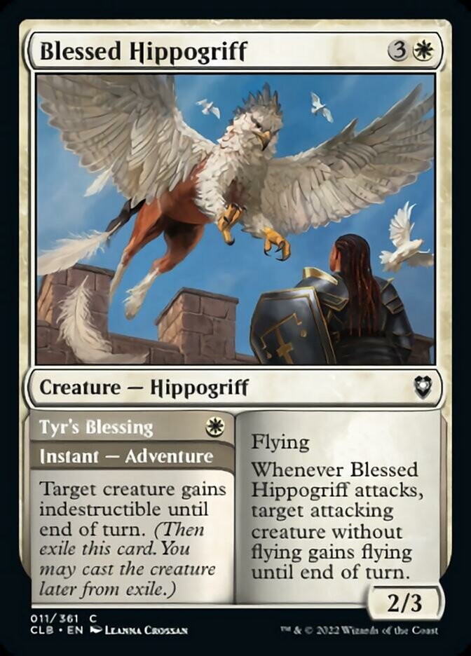 Blessed Hippogriff // Tyr's Blessing [Commander Legends: Battle for Baldur's Gate] | All Aboard Games