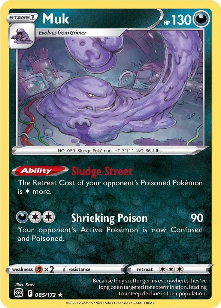 Muk (085/172) [Sword & Shield: Brilliant Stars] | All Aboard Games