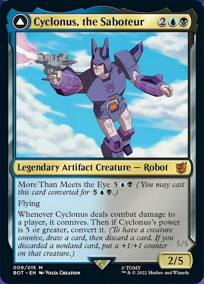 Cyclonus, the Saboteur // Cyclonus, Cybertronian Fighter [Universes Beyond: Transformers] | All Aboard Games