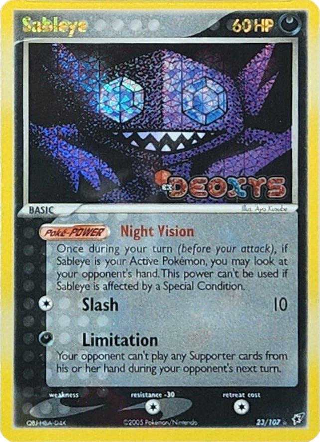 Sableye (23/107) (Stamped) [EX: Deoxys] | All Aboard Games