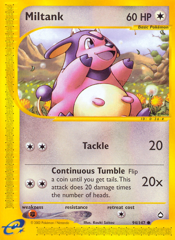 Miltank (94/147) [Aquapolis] | All Aboard Games