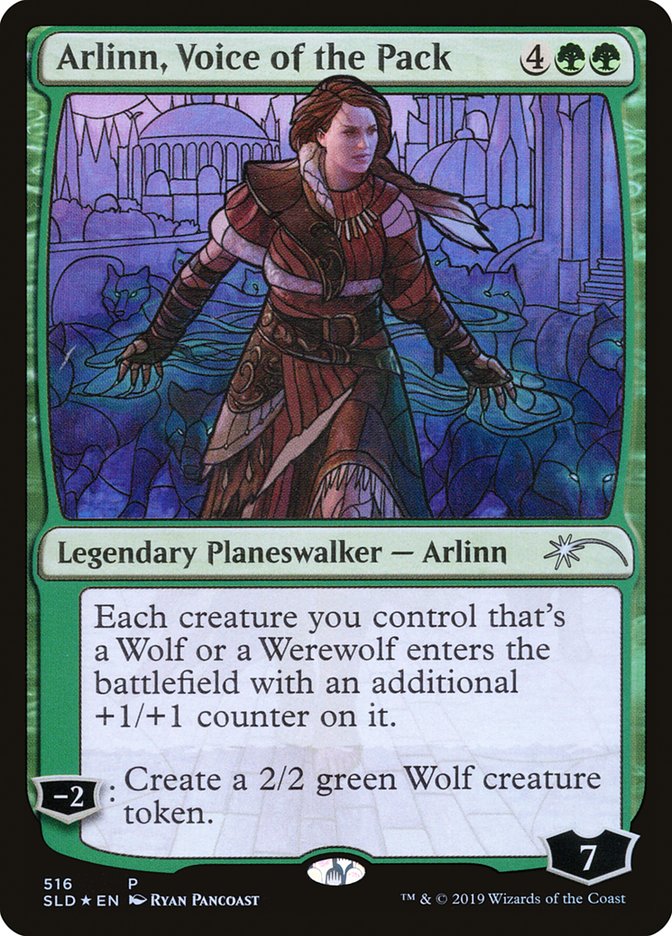 Arlinn, Voice of the Pack (Stained Glass) [Secret Lair Drop Promos] | All Aboard Games