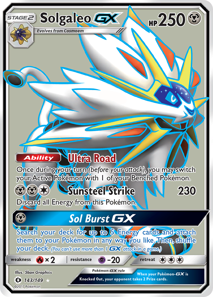 Solgaleo GX (143/149) [Sun & Moon: Base Set] | All Aboard Games