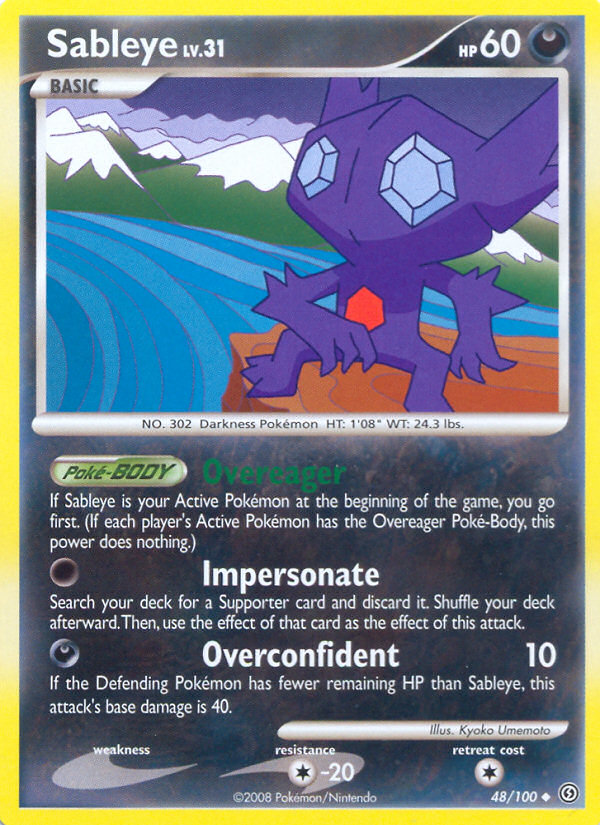 Sableye (48/100) [Diamond & Pearl: Stormfront] | All Aboard Games