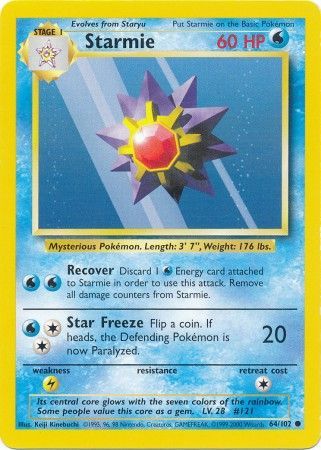 Starmie (64/102) [Base Set Unlimited] | All Aboard Games