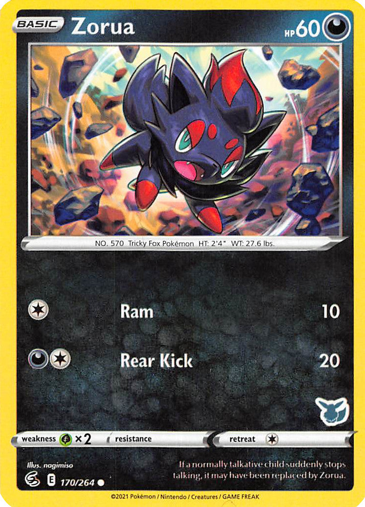 Zorua (170/264) (Eevee Deck) [Battle Academy 2022] | All Aboard Games