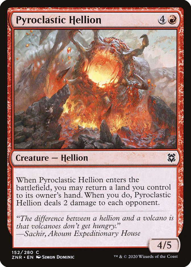 Pyroclastic Hellion [Zendikar Rising] | All Aboard Games