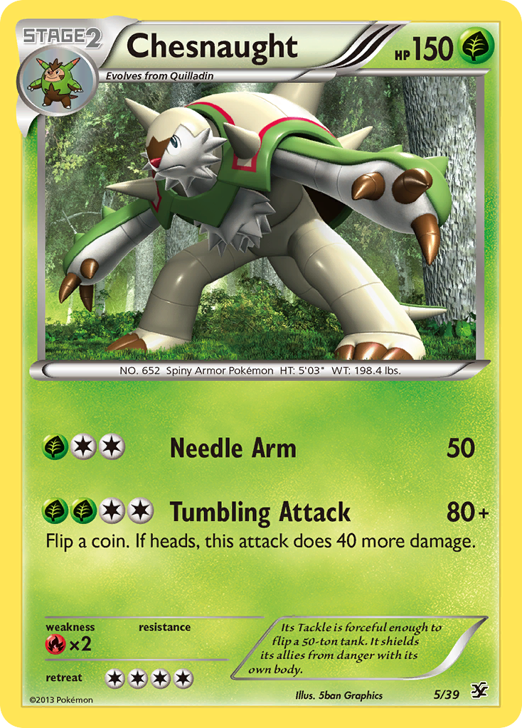 Chesnaught (5/39) [XY: Kalos Starter Set] | All Aboard Games