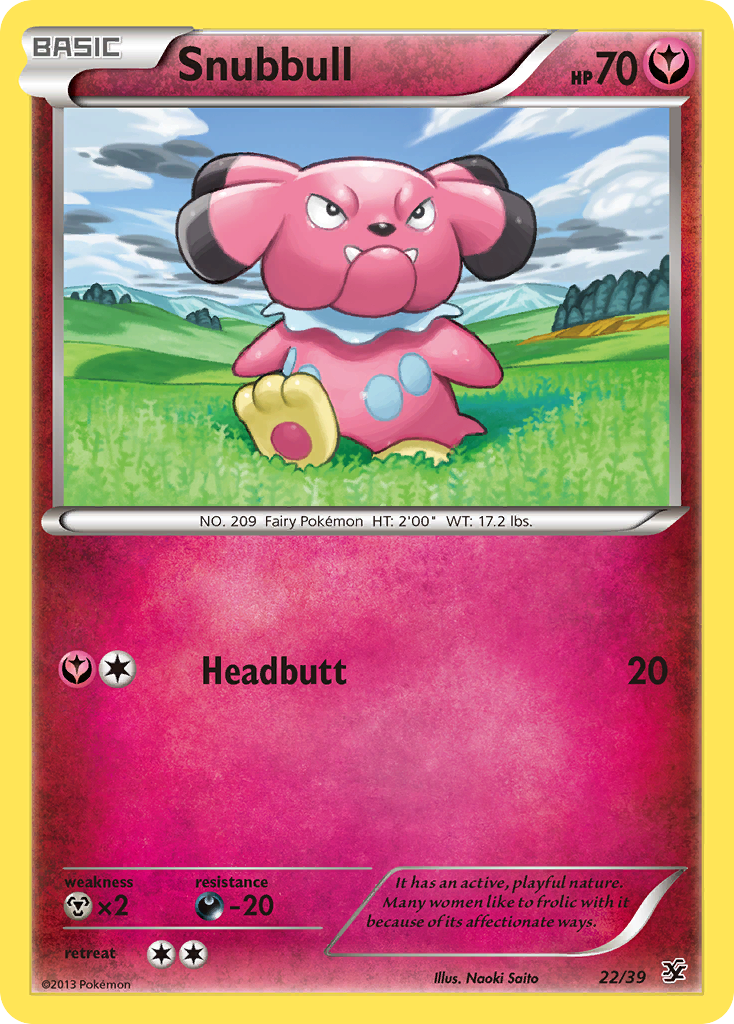 Snubbull (22/39) [XY: Kalos Starter Set] | All Aboard Games