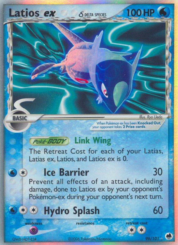 Latios ex (96/101) (Delta Species) [EX: Dragon Frontiers] | All Aboard Games