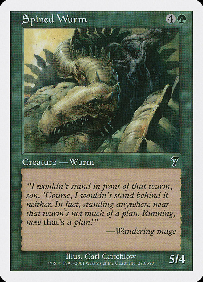 Spined Wurm [Seventh Edition] | All Aboard Games