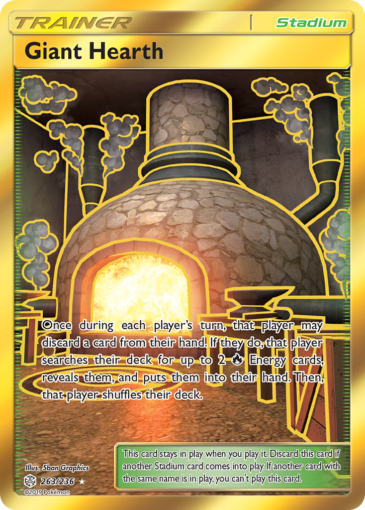 Giant Hearth (263/236) [Sun & Moon: Cosmic Eclipse] | All Aboard Games