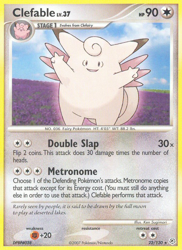 Clefable (22/130) [Diamond & Pearl: Base Set] | All Aboard Games