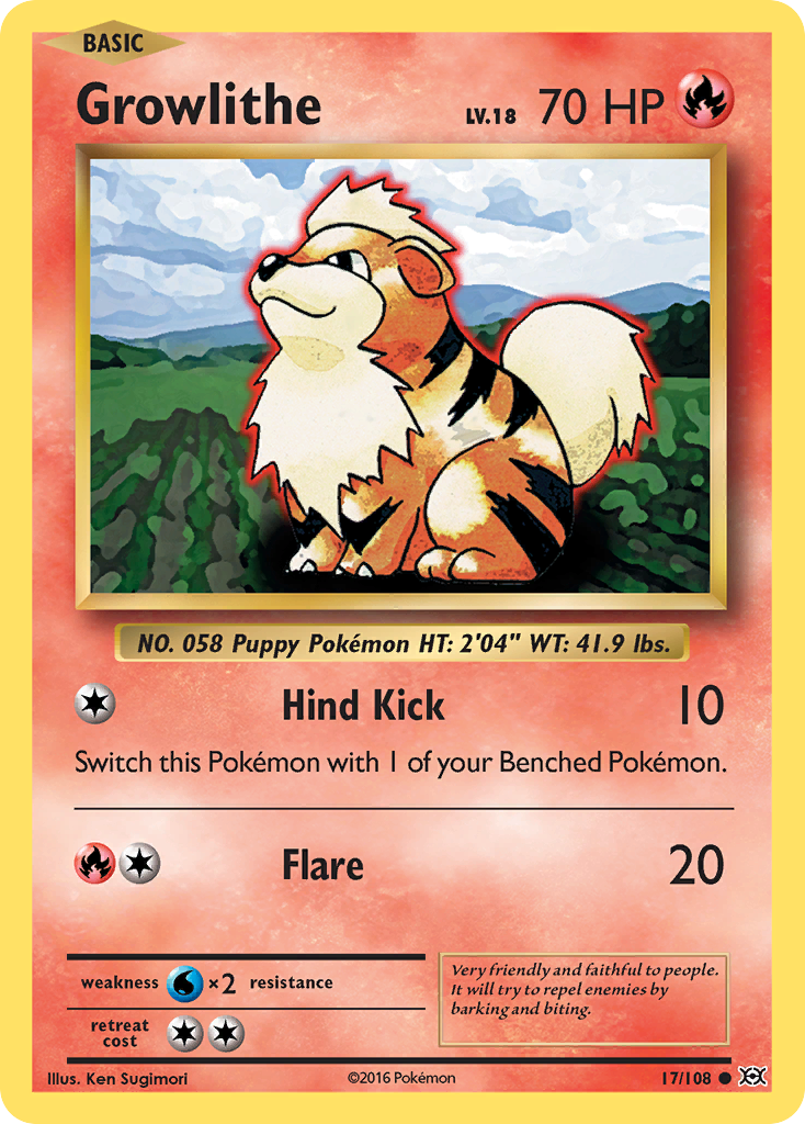 Growlithe (17/108) [XY: Evolutions] | All Aboard Games