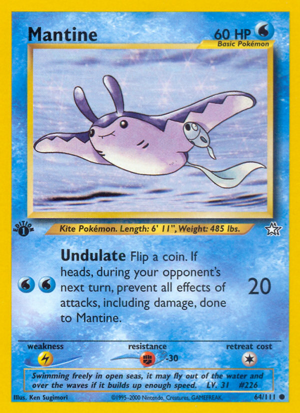 Mantine (64/111) [Neo Genesis 1st Edition] | All Aboard Games