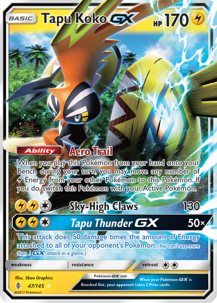 Tapu Koko GX (47/145) [Sun & Moon: Guardians Rising] | All Aboard Games