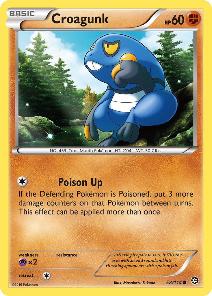 Croagunk (58/114) [XY: Steam Siege] | All Aboard Games