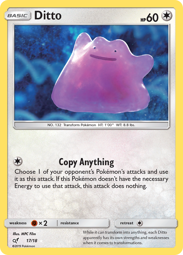 Ditto (17/18) [Sun & Moon: Detective Pikachu] | All Aboard Games