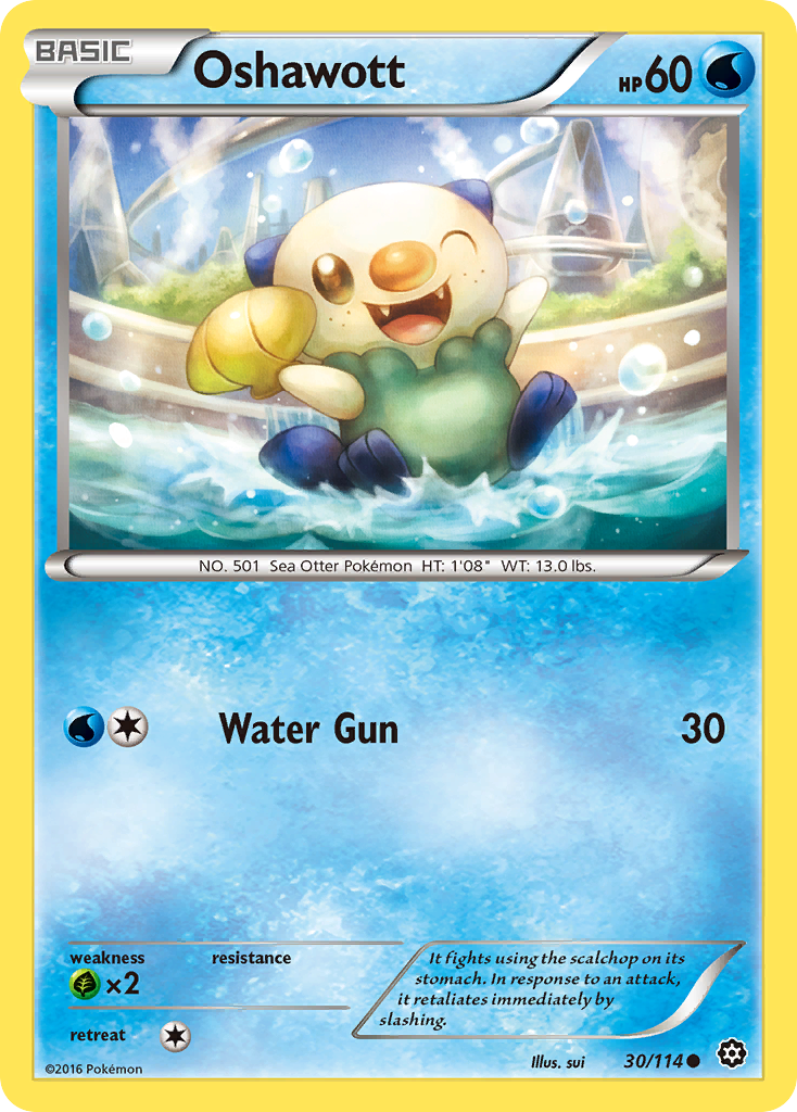 Oshawott (30/114) [XY: Steam Siege] | All Aboard Games