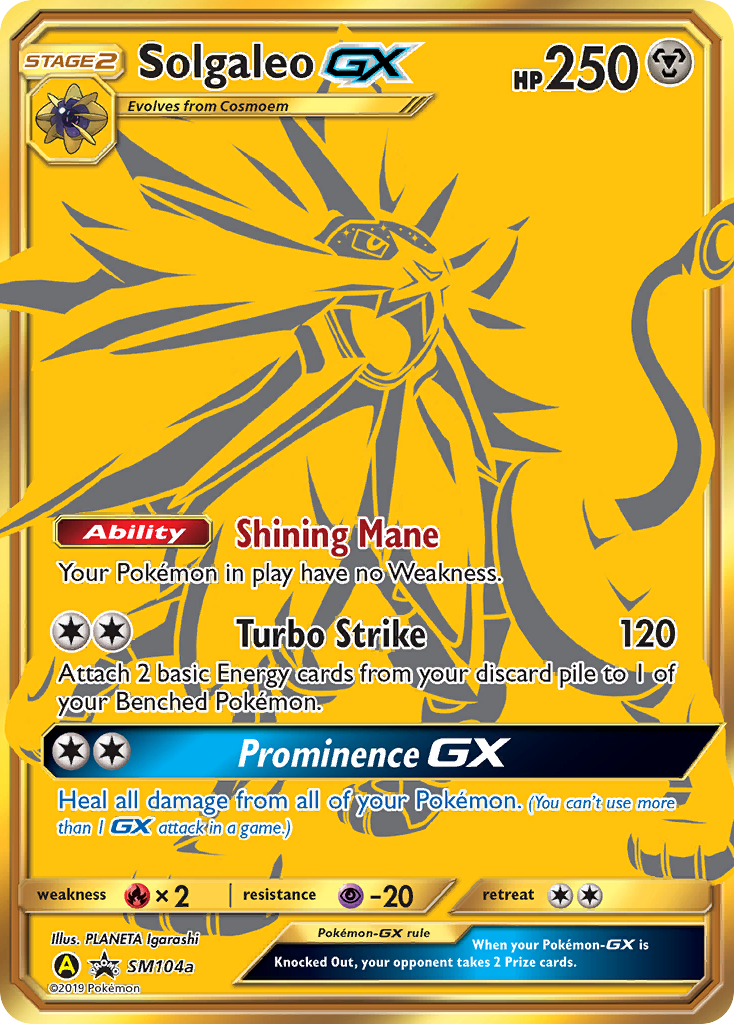 Solgaleo GX (SM104a) [Sun & Moon: Black Star Promos] | All Aboard Games