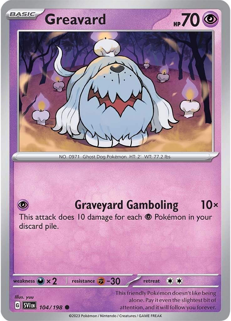 Greavard (104/198) [Scarlet & Violet: Base Set] | All Aboard Games