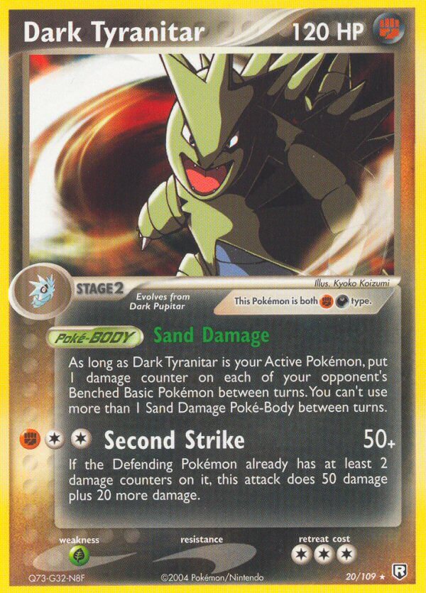 Dark Tyranitar (20/109) (Theme Deck Exclusive) [EX: Team Rocket Returns] | All Aboard Games