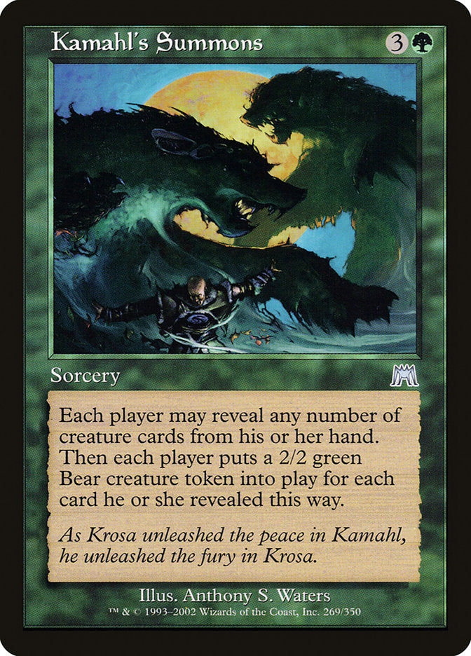 Kamahl's Summons [Onslaught] | All Aboard Games