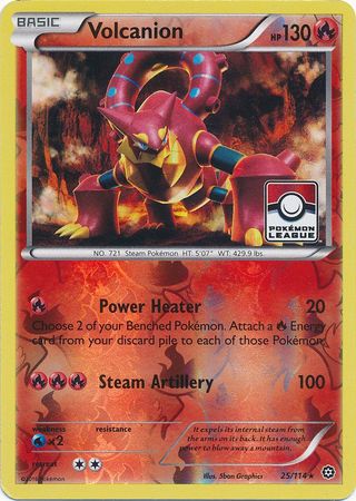 Volcanion (25/114) (League Promo) [XY: Steam Siege] | All Aboard Games