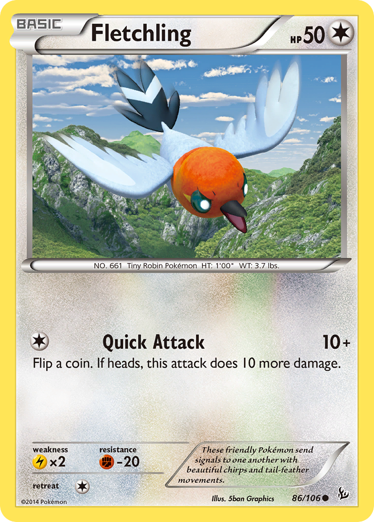 Fletchling (86/106) [XY: Flashfire] | All Aboard Games