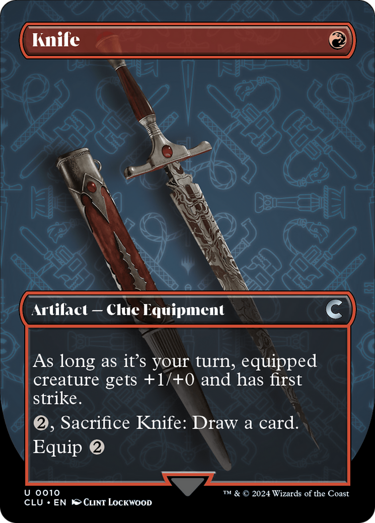 Knife (Borderless) [Ravnica: Clue Edition] | All Aboard Games