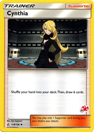 Cynthia (119/156) (Charizard Stamp #21) [Battle Academy 2020] | All Aboard Games