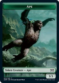 Ape // Beast Double-sided Token [Double Masters Tokens] | All Aboard Games
