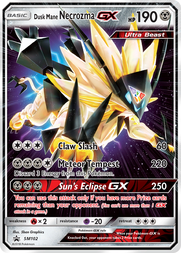 Dusk Mane Necrozma GX (SM102) [Sun & Moon: Black Star Promos] | All Aboard Games