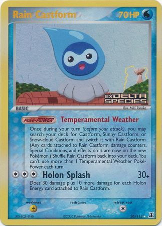 Rain Castform (26/113) (Stamped) [EX: Delta Species] | All Aboard Games