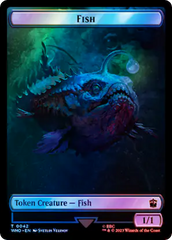 Fish // Alien Salamander Double-Sided Token (Surge Foil) [Doctor Who Tokens] | All Aboard Games