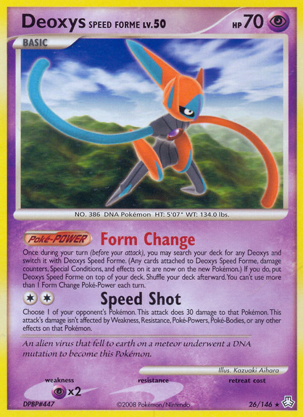 Deoxys Speed Forme (26/146) [Diamond & Pearl: Legends Awakened] | All Aboard Games